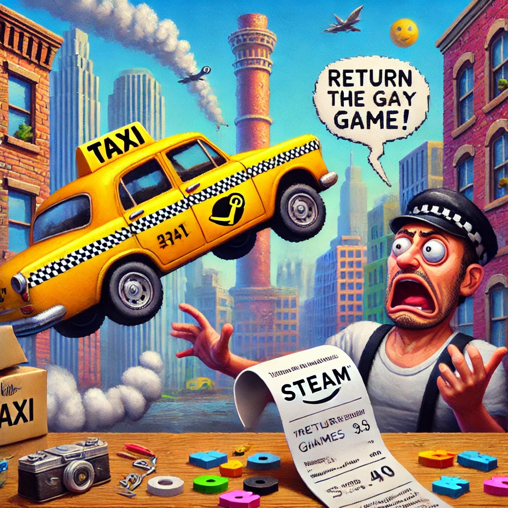 Steamで購入した新作のTaxi Lifeというゲームがクソすぎて即返品返金してもらったお話。