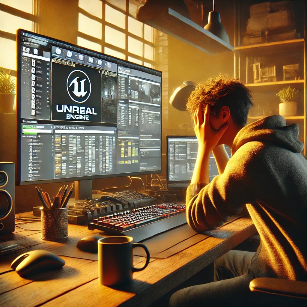 unreal engine5の操作感が難し過ぎて早速挫折してしまったお話。